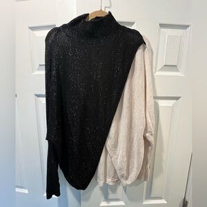 Sparkly Two-tone Sweater